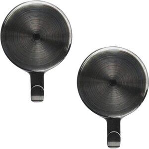 Decor Attract Magnetic Wreath Hanger (Brushed Nickel) - Set of 2 Magnets